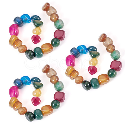 3 Strands Natural Agate Beads Strands G-TA0002-72-1