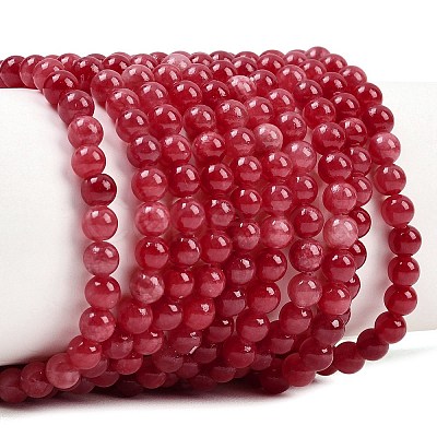 Natural Dyed Marble Beads Strands G-D315-A01-05-4mm-1