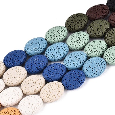 Natural Lava Rock Beads Strands G-N257-18A-01-1
