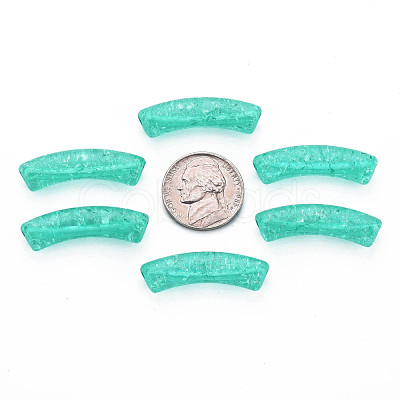 Transparent Crackle Acrylic Beads CACR-S009-001A-N68-1