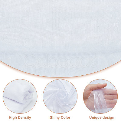 Polyester Mesh Fabric for DIY Crafts DIY-WH0888-02-1