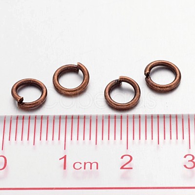 Open Jump Rings Brass Jump Rings JRC6MM-R-1