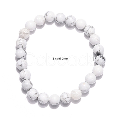 Natural Gemstone Stretchy Bracelets X-BJEW-G073-12-1