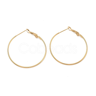304 Stainless Steel Hoop Earring Findings SA-CBABC0F-02G-1