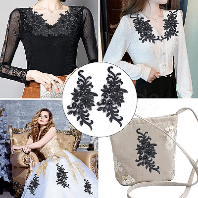3D Flower Polyester Embroidery Ornament Accessories DIY-WH0488-07-1