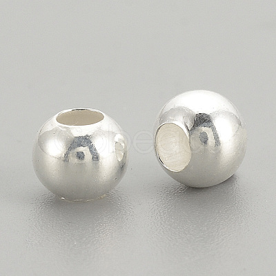 925 Sterling Silver Beads STER-S002-12-2.5mm-1