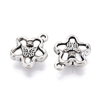 Tibetan Style Alloy Charms TIBE-N013-24AS-1