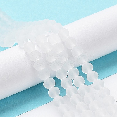 Transparent Glass Beads Strands EGLA-A034-T8mm-MD19-1