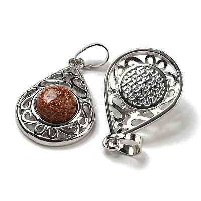 Synthetic Goldstone Pendants G-Q158-05P-27-1