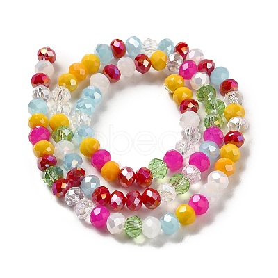 Glass Beads Strands EGLA-A034-M6mm-29-1