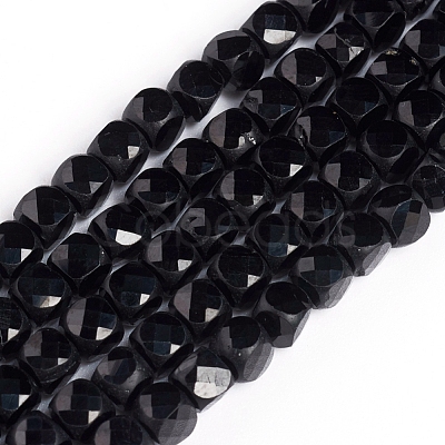 Natural Black Spinel Beads Strands G-E560-A04-4mm-1