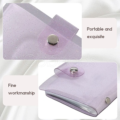2Pcs PVC Mini Photocard Holder Book AJEW-SP0002-20A-04-1