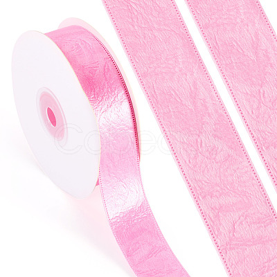 1 Roll Imitation Leather Polyester Ribbon LC-TA0001-02D-1