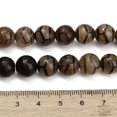 Tibetan Style dZi Beads Strands GG-CBA4812-B05-10MM-1