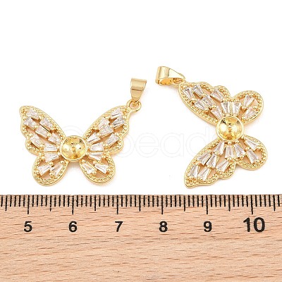 Brass Micro Pave Cubic Zirconia Peg Bails CU-CBA908F-03G-1