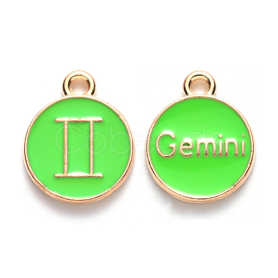 Alloy Enamel Pendants X-ENAM-S124-01A-06I-1