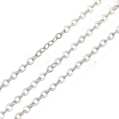 Rack Plating Brass Cable Chains CHC-M001-04P-1