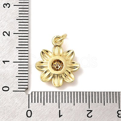 Brass Micro Pave Cubic Zirconia Pendants KK-C137-07A-G-1