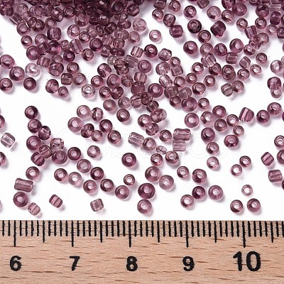 Transparent Round 12/0 Glass Seed Beads SEED-A004-2mm-16-1