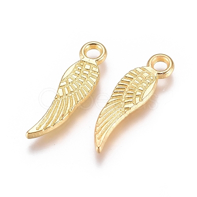 Tibetan Style Alloy Wing Charms TIBEP-3344-G-NR-1