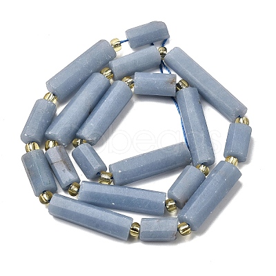 Natural Angelite Beads Strands G-D353-A13-1
