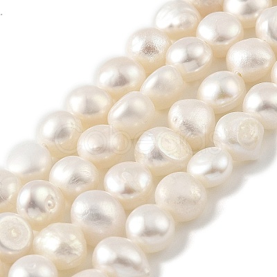 Natural Cultured Freshwater Pearl Beads Strands PEAR-A006-04D-1