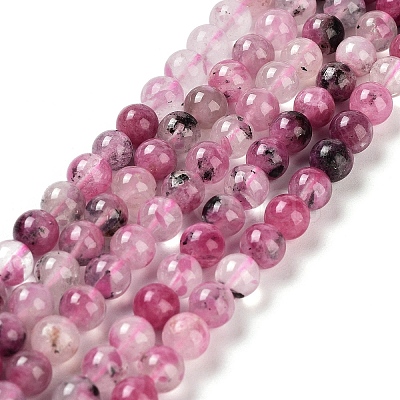 Natural Cherry Blossom Agate Beads Strands G-B076-A02-01-1