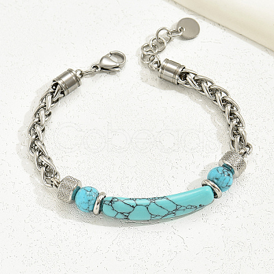 Elegant Stainless Steel Wheat Chain Bracelets GZ3677-1
