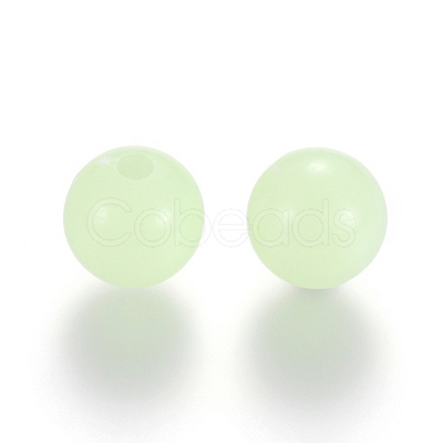 Luminous Acrylic Round Beads LACR-R002-12mm-01-1