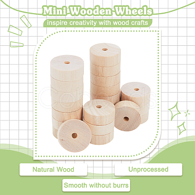 240Pcs Birchwood Wheel DIY-OC0013-47-1