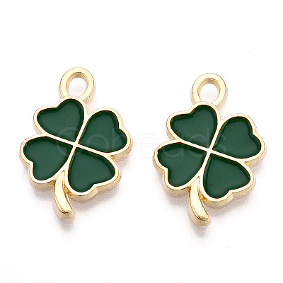 Rack Plating Alloy Enamel Pendants LS-ENAM-N055-088-06LG-1
