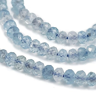 Natural Aquamarine Beads Strands G-L587-B02-02-1