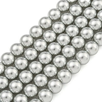 Glass Pearl Beads Strands HY-G002-01D-04-1