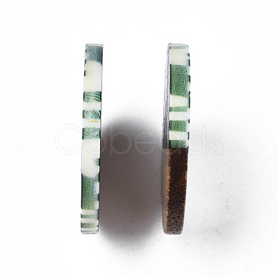 Resin & Walnut Wood Pendants RESI-R428-09-1