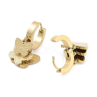 Real 18K Gold Plated 304 Stainless Steel Dangle Earrings EJEW-L283-054G-02-1