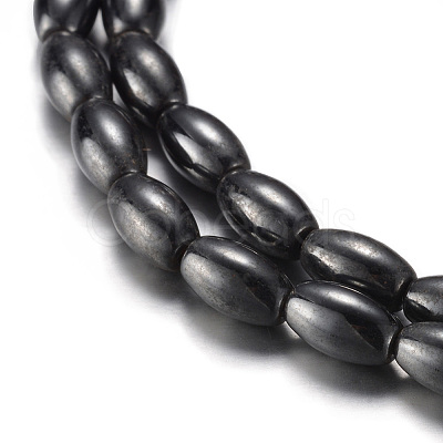 Magnetic Synthetic Hematite Bead Strands G-A164-12A-1