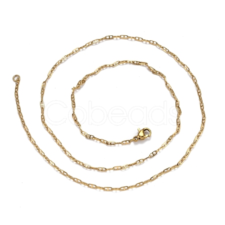 304 Stainless Steel Mariner Link Chain Necklaces X-NJEW-P226-03G-05-1