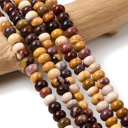 Natural Mookaite Beads Strands G-A280-A25-01-1