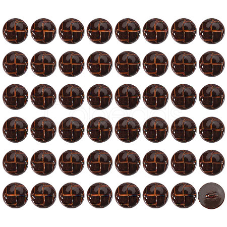 1-Hole Plastic Buttons BUTT-CA0001-34A-1