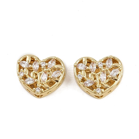 Brass Pave Cubic Zirconia Multi-strand Links ZIRC-F145-10G-01-1