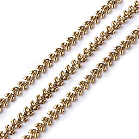 Ion Plating(IP) 304 Stainless Steel Cobs Chains CHS-H019-01G-1
