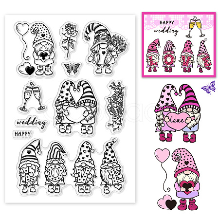 Custom PVC Plastic Clear Stamps DIY-WH0618-0132-1