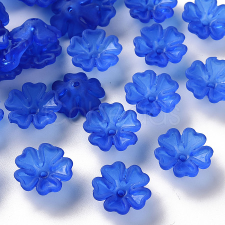 Transparent Frosted Acrylic Bead Caps MACR-S371-04A-751-1