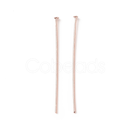 Brass Flat Head Pins KK-WH0058-03C-RG-1