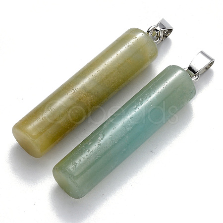 Natural Flower Amazonite Pendants G-R456-10-1