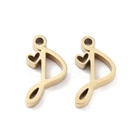 304 Stainless Steel Charms STAS-M327-02G-P-1