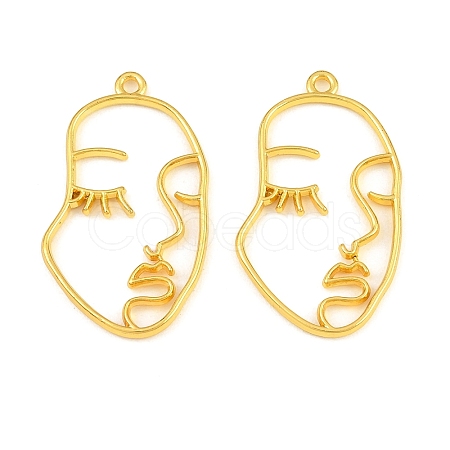Alloy Open Back Bezel Pendants PALLOY-I197-12G-1