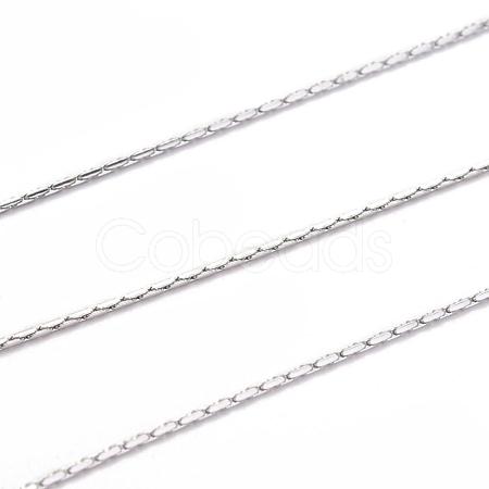 Tarnish Resistant 304 Stainless Steel Boston Link Chains CHS-L017-13A-1