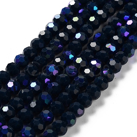 Opaque Glass Beads Strands EGLA-A035-P6mm-L35-1