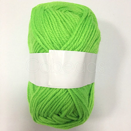 Acrylic Fiber Medium Yarn YCOR-WH0001-40-1